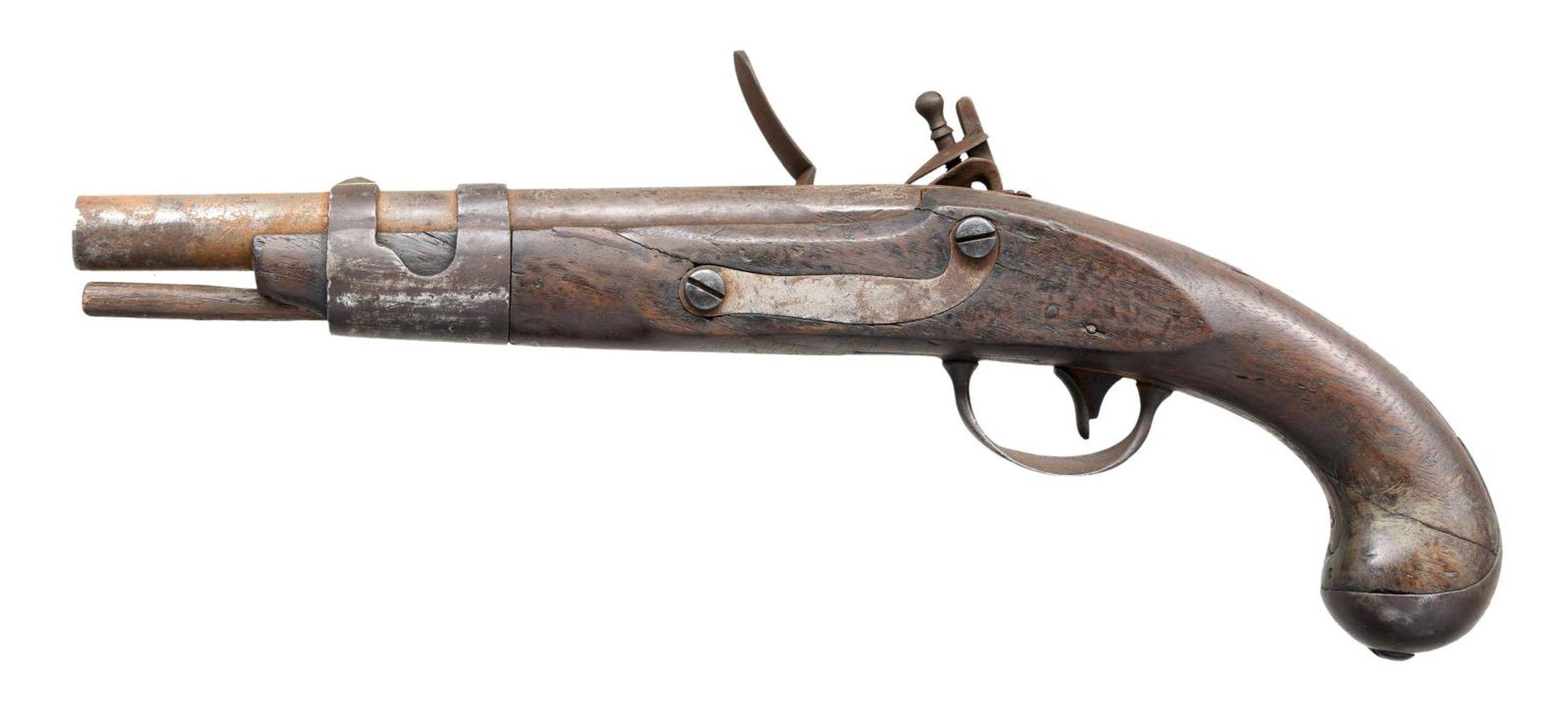 SIMEON NORTH US 1816 FLINTLOCK PISTOL.