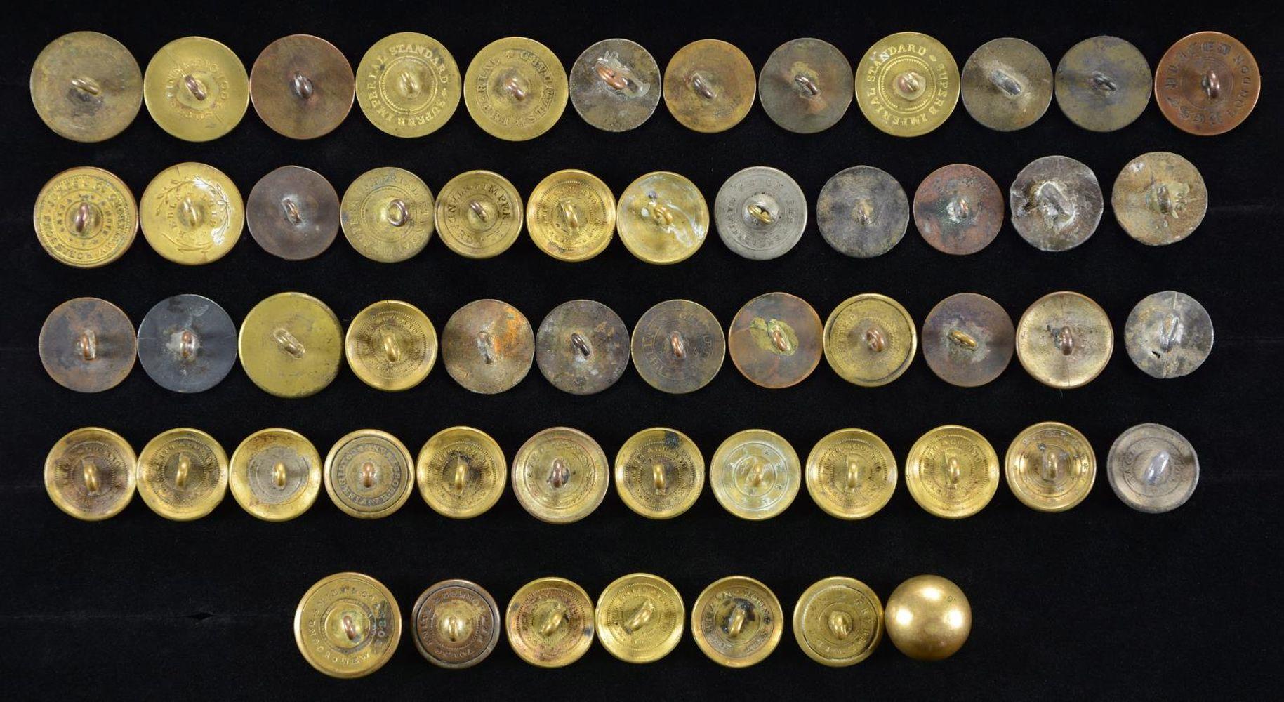 55 MOSTLY PRE-CIVIL WAR US MILITARY BUTTONS.