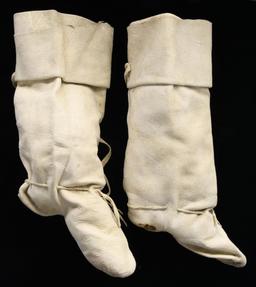 NAVAJO HIGH TOP MOCCASINS.