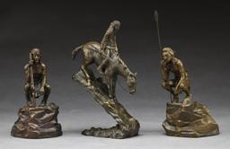 3 PHILLIP KRACZKOWSKI FIGURAL BRONZES.