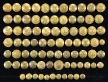 71 US MILITARY BUTTONS FROM THE CIVIL WAR PERIOD &