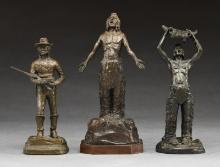 3 PHILLIP KRACZKOWSKI FIGURAL BRONZES.