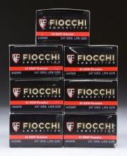 7 BOXES (350 RDS.) FIOCCHI 44 S&W RUSSIAN 247 GR.