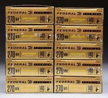 200 RDS. (10 BOXES) FEDERAL 270 WIN BERGER HYBRID
