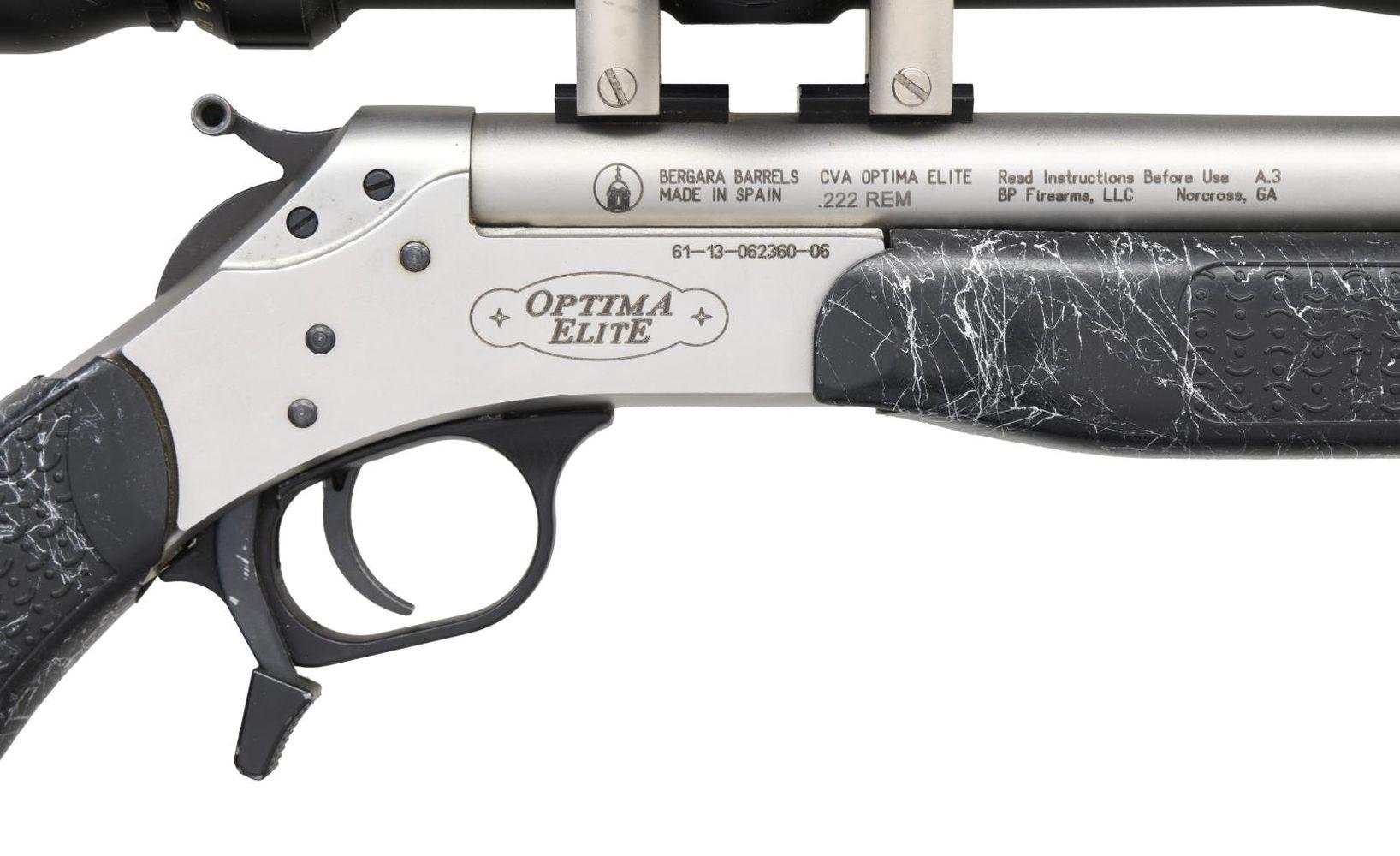 CVA OPTIMA ELITE SINGLE SHOT BREAK ACTION RIFLE.