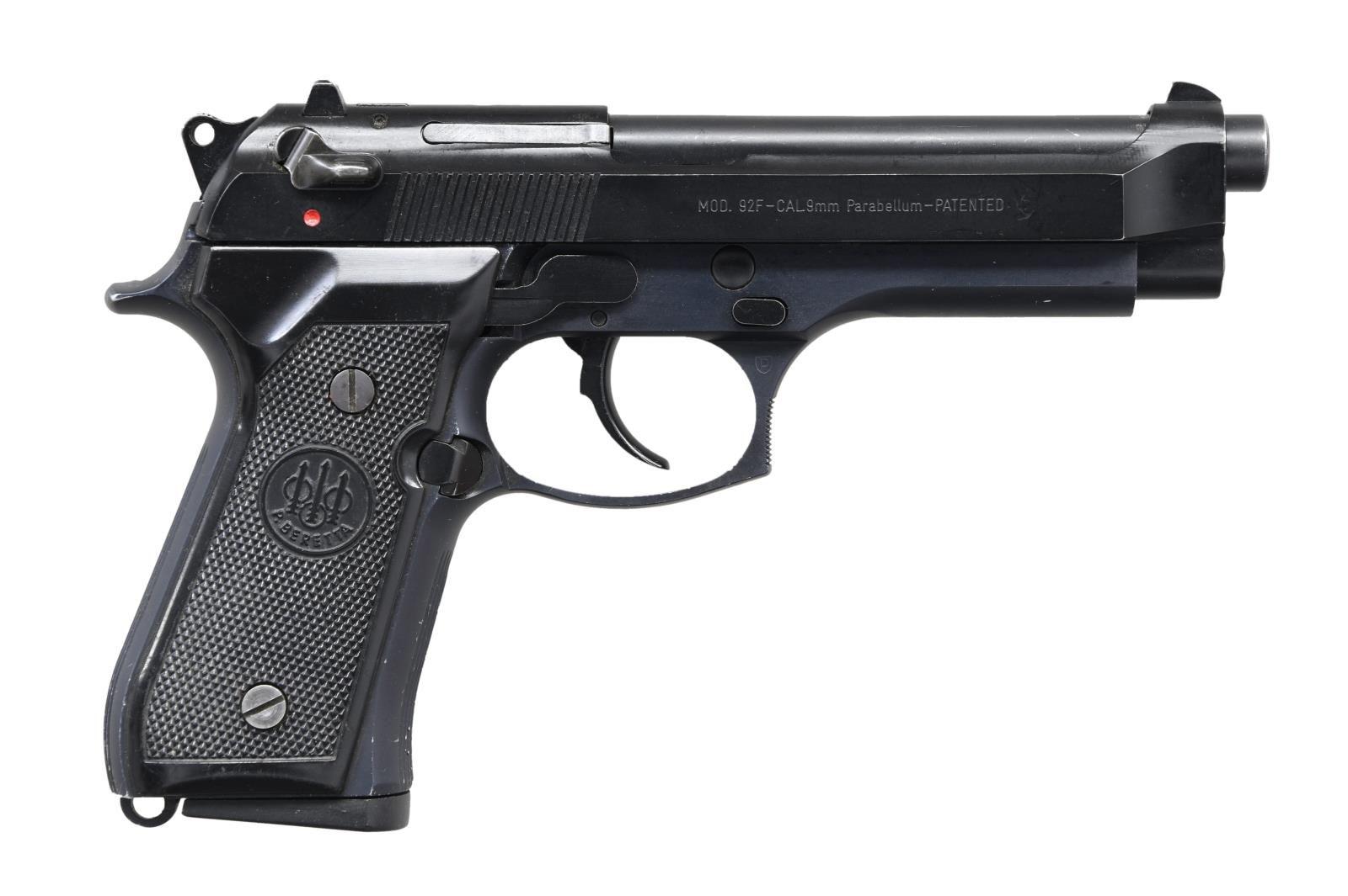 BERETTA 92F SEMI AUTO PISTOL.