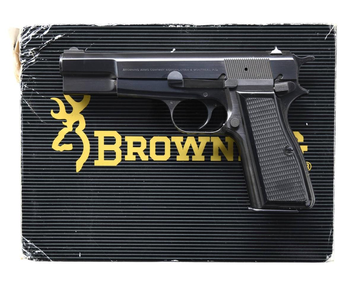 BROWNING HI POWER SEMI AUTO PISTOL.