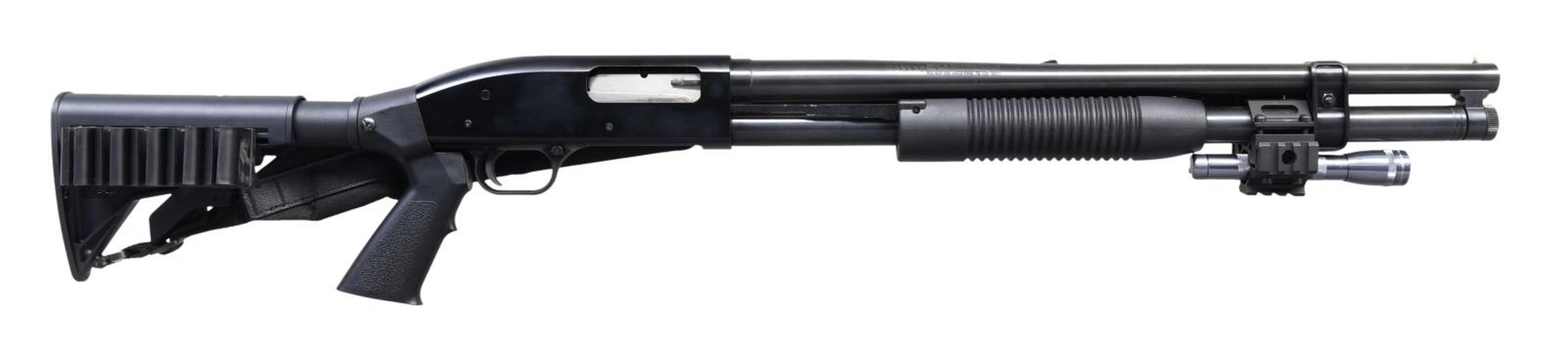 MOSSBERG MAVERICK 88 PUMP ACTION SHOTGUN.