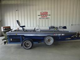 1978 CHAMPION BASS BOAT 18' 85HP