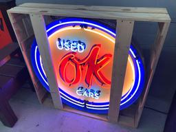 OK USED CARS 36? Neon Can Sign