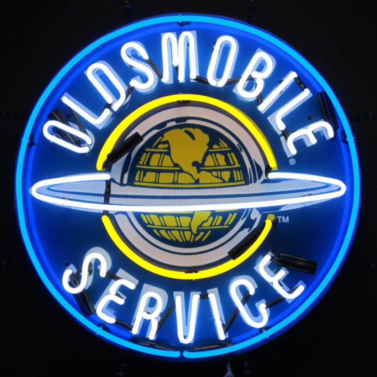 OLDSMOBILE SERVICE SIGN NEON SIGN *NO RESERVE*