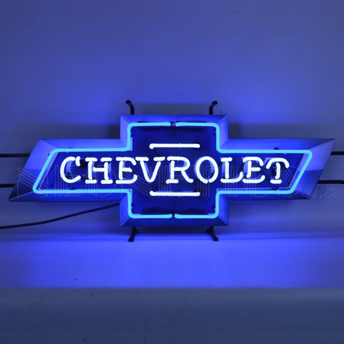 CHEVROLET BOWTIE GM NEON SIGN *NO RESERVE*