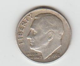 1961D SILVER ROOSEVELT DIME