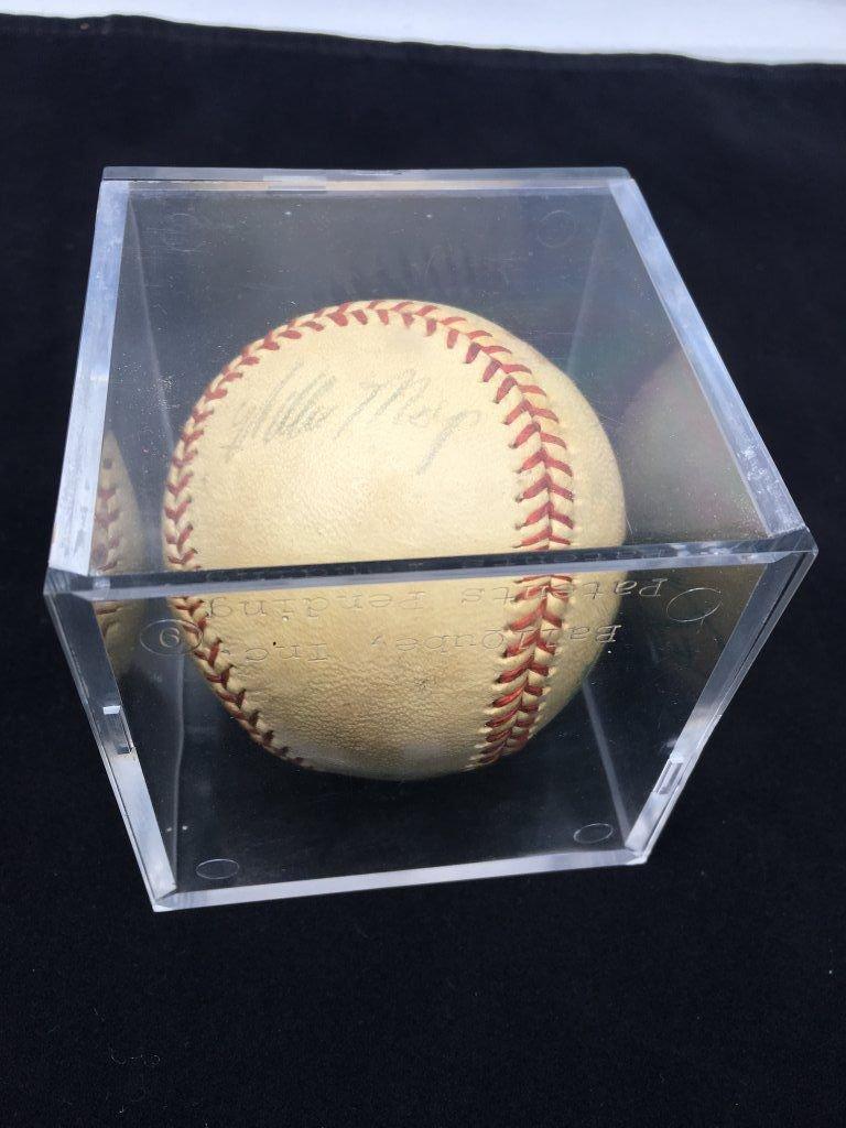 Willie Mays Signed Minor League Baseball Early 1950s w/ COA