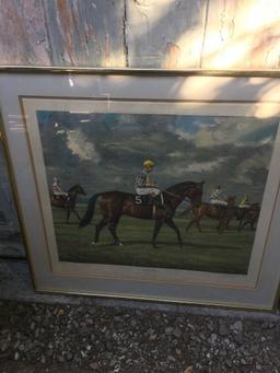 Richard Stone Reeves Lithographs Set of 2 Horce Racing