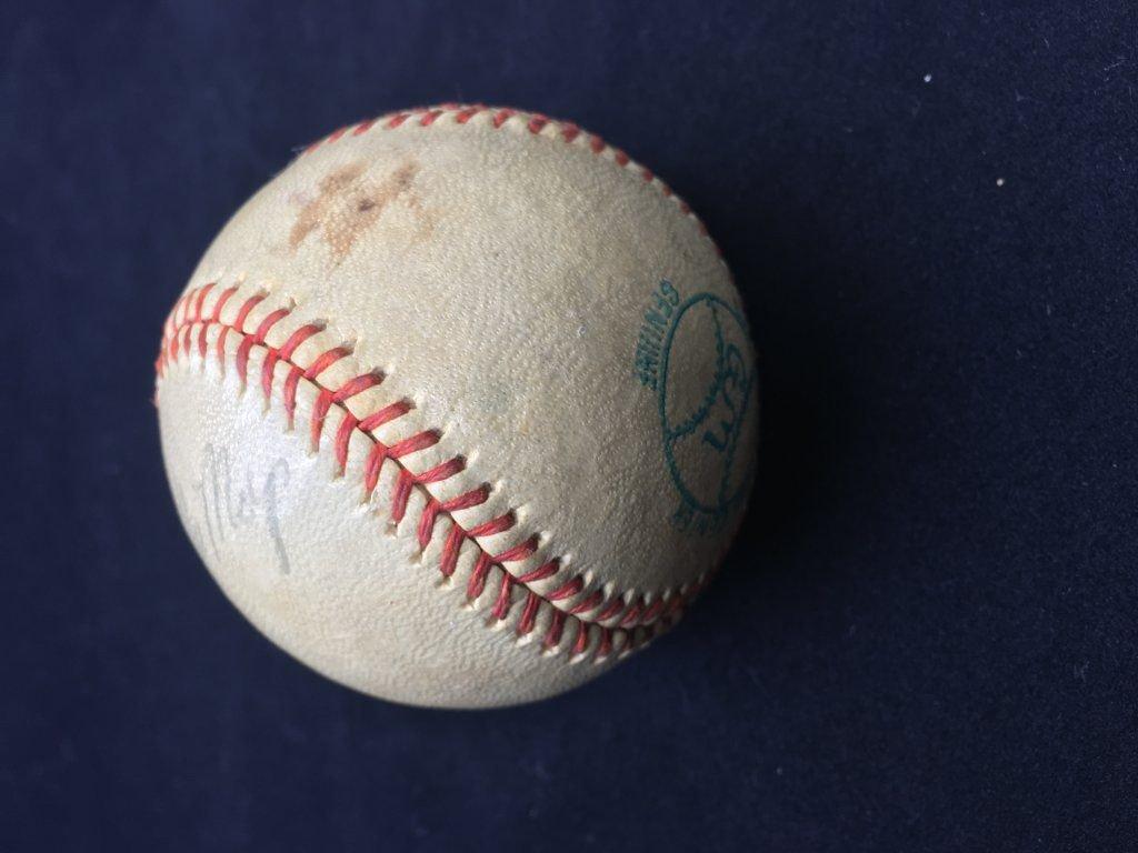 Willie Mays Signed Minor League Baseball Early 1950s w/ COA