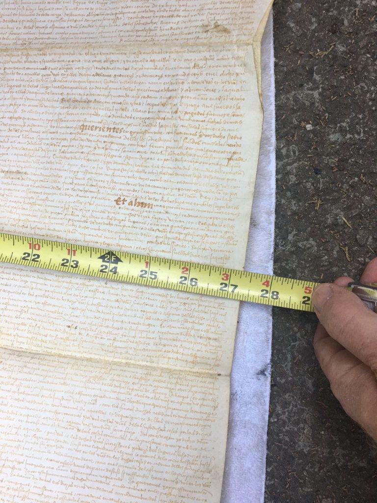 16th century Spanish document Parchment Paper