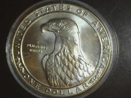 1983-p Olympic UNC Silver Dollar Commemorative