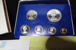 1977 British Virgin Islands Franklin Mint Gem Proof 6 Coins Silver Jubilee Set