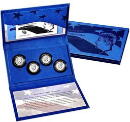 2014 50th Anniversary Kennedy JFK Half-Dollar SILVER 4-Coin Set BOX & COA