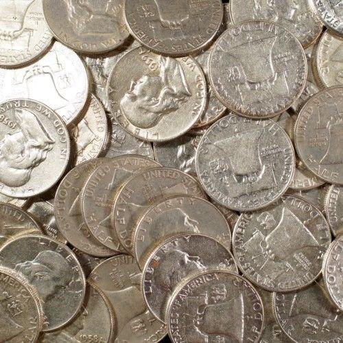 100 90% Silver Franklin Halves