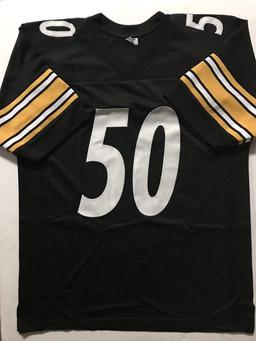 Autographed/Signed Ryan Shazier Pittsburgh Black Football Jersey JSA COA