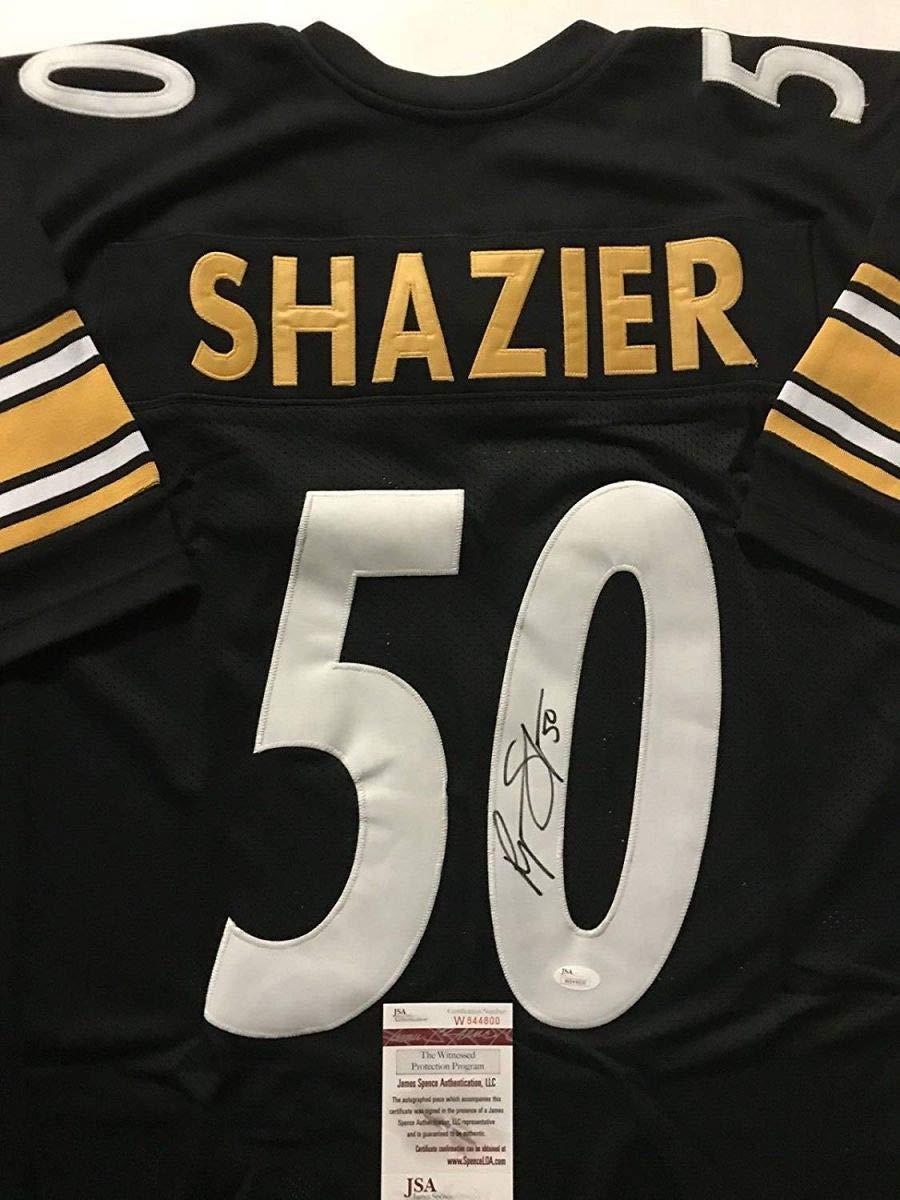 Autographed/Signed Ryan Shazier Pittsburgh Black Football Jersey JSA COA