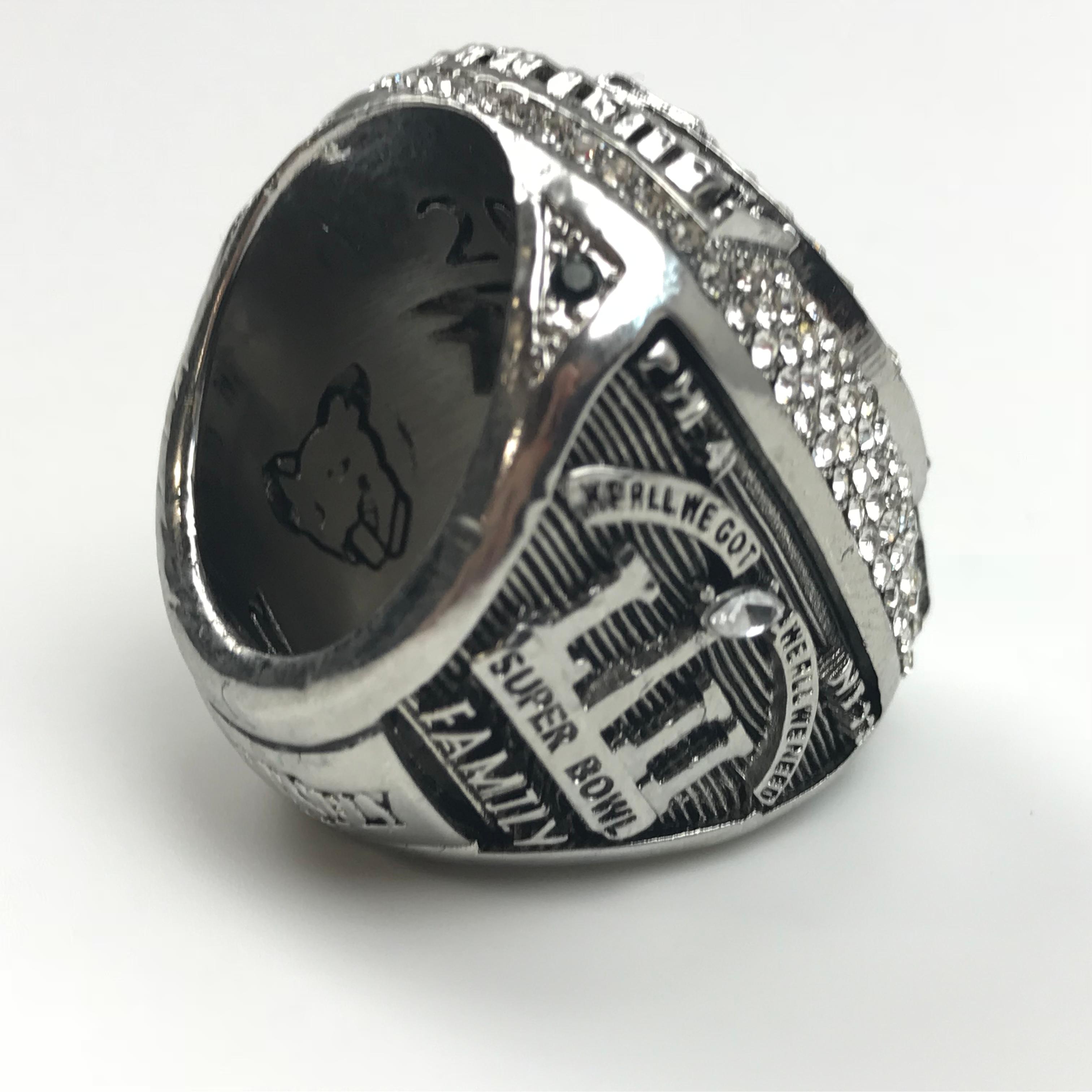 Replica Philadelphia Eagles Super Bowl LII 52 Championship Ring Nick Foles Size 10