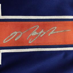 Autographed/Signed Mark Messier Edmonton Blue Hockey Jersey JSA COA