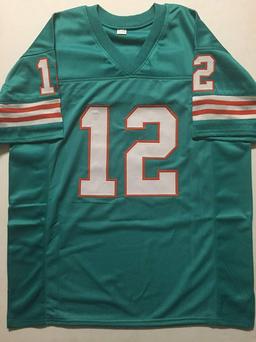 Autographed/Signed Bob Griese Miami Teal Football Jersey JSA COA