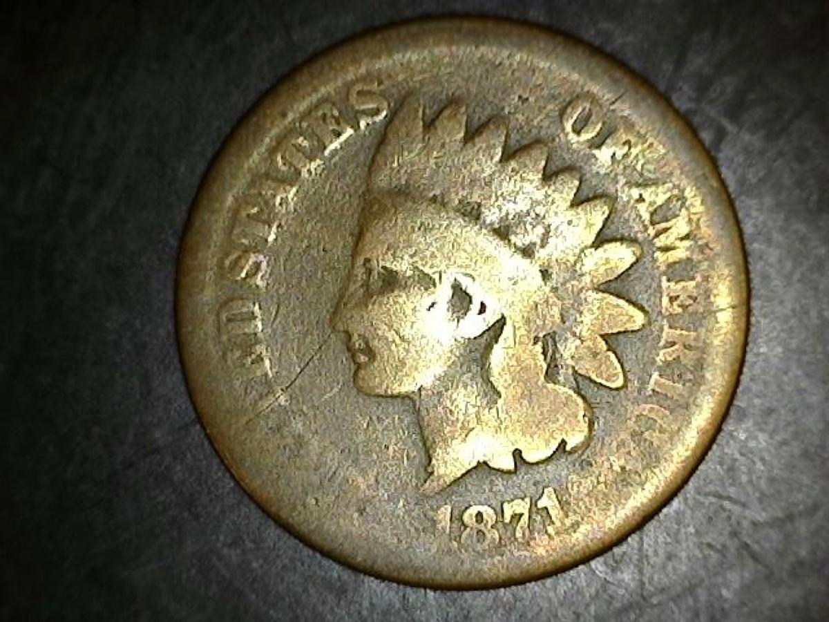 1871 Indian Head Cent