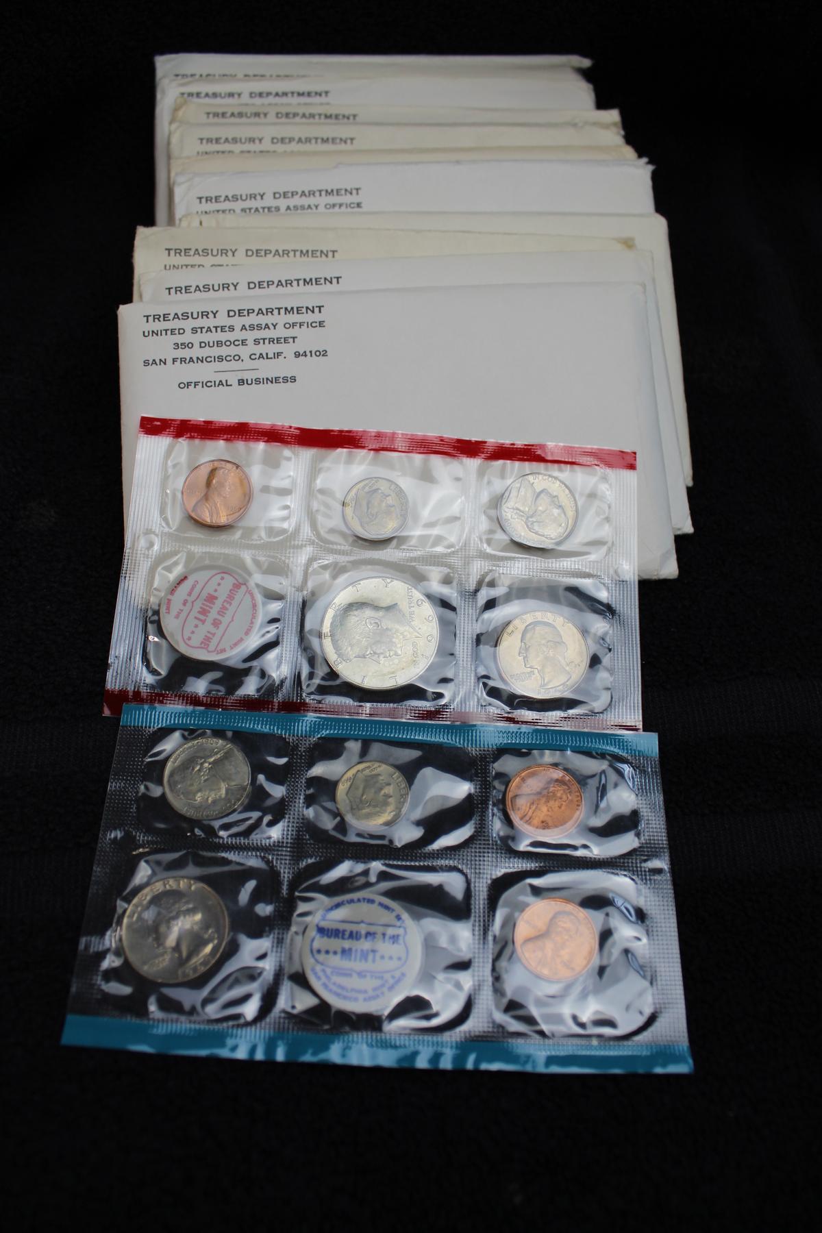 10 -- 1969 US Mint Sets