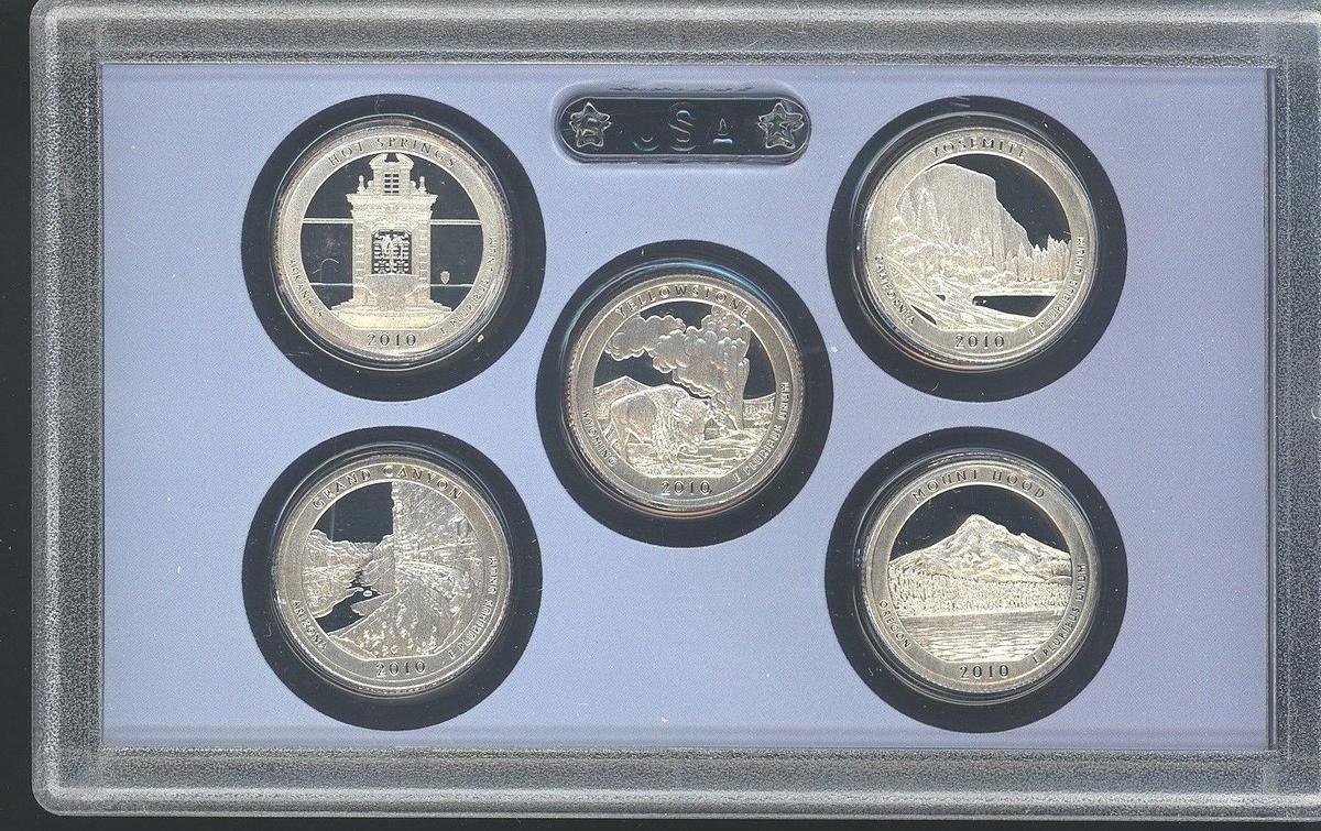 2010 National Parks Quarters Set Gem Proof Coin!