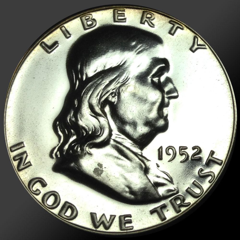 1952 Franklin Half Dollar Gem Proof Coin 90% Silver!