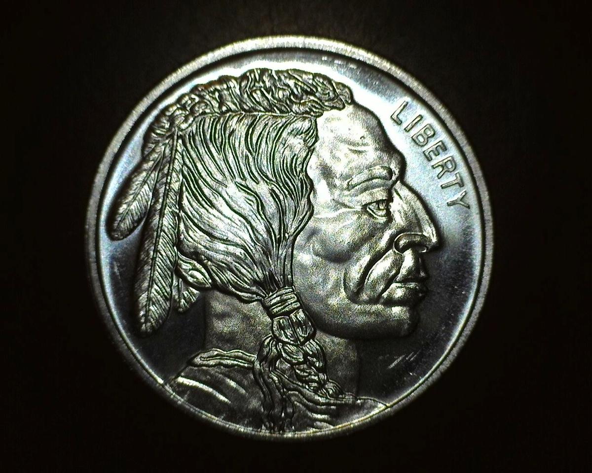 1 oz. Silver Buffalo Round BU