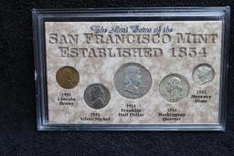 The Last Coins of the San Francisco Mint Set Established 1854