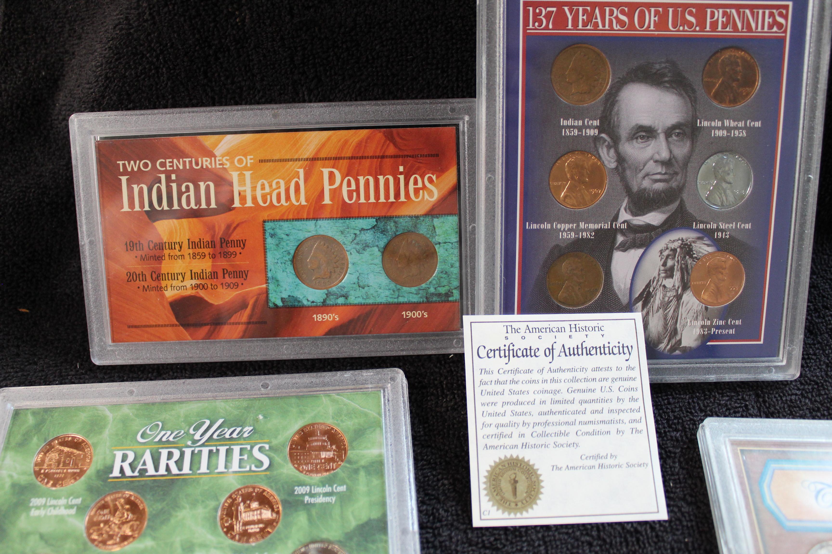 Lot of 5 Collections- Walking Liberty Halves, Indian Head & Lincoln Cents BU