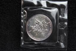1989 $5 Canada 1 oz Silver RCM BU