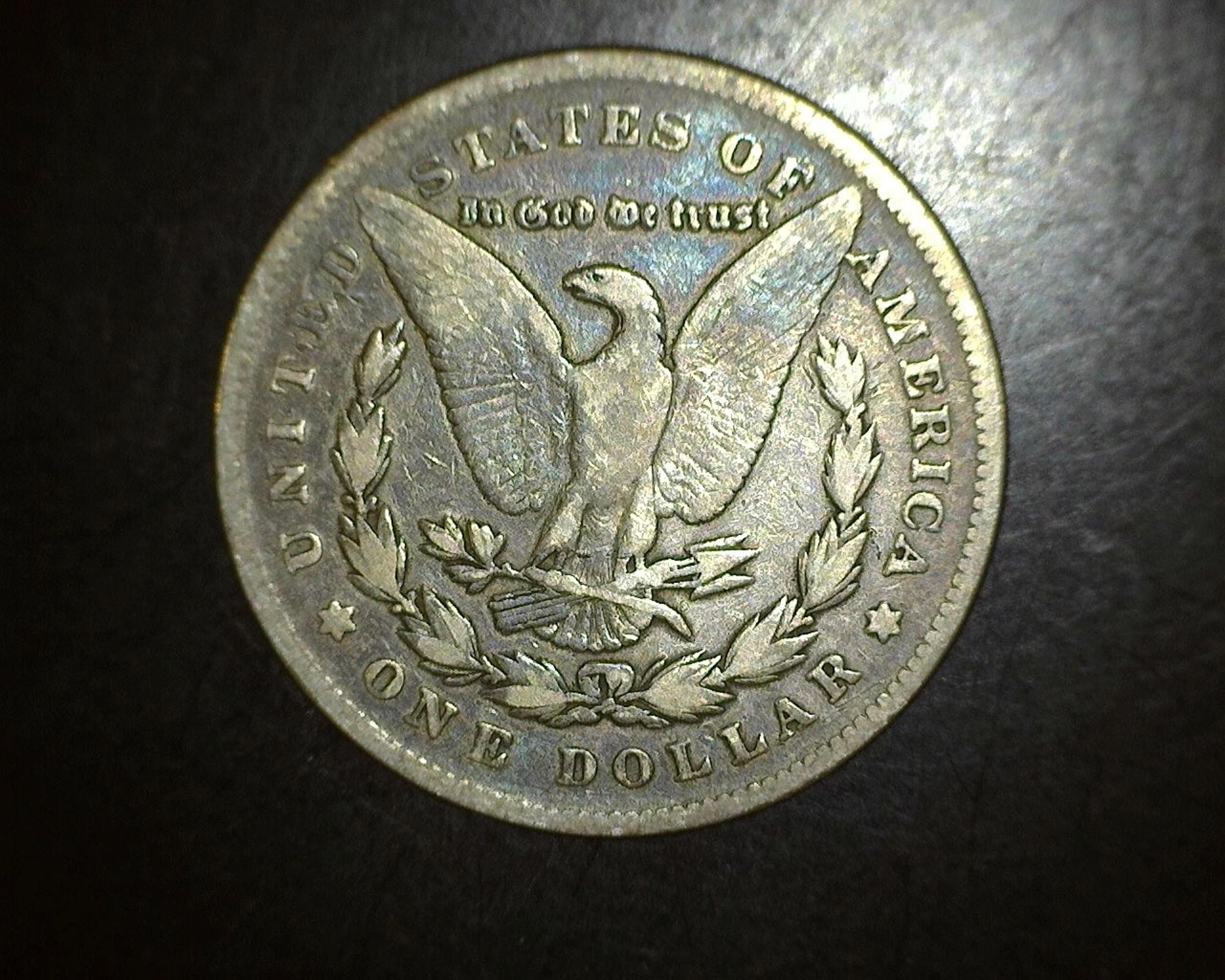 1878 Morgan Dollar Nice Rainbow Toning