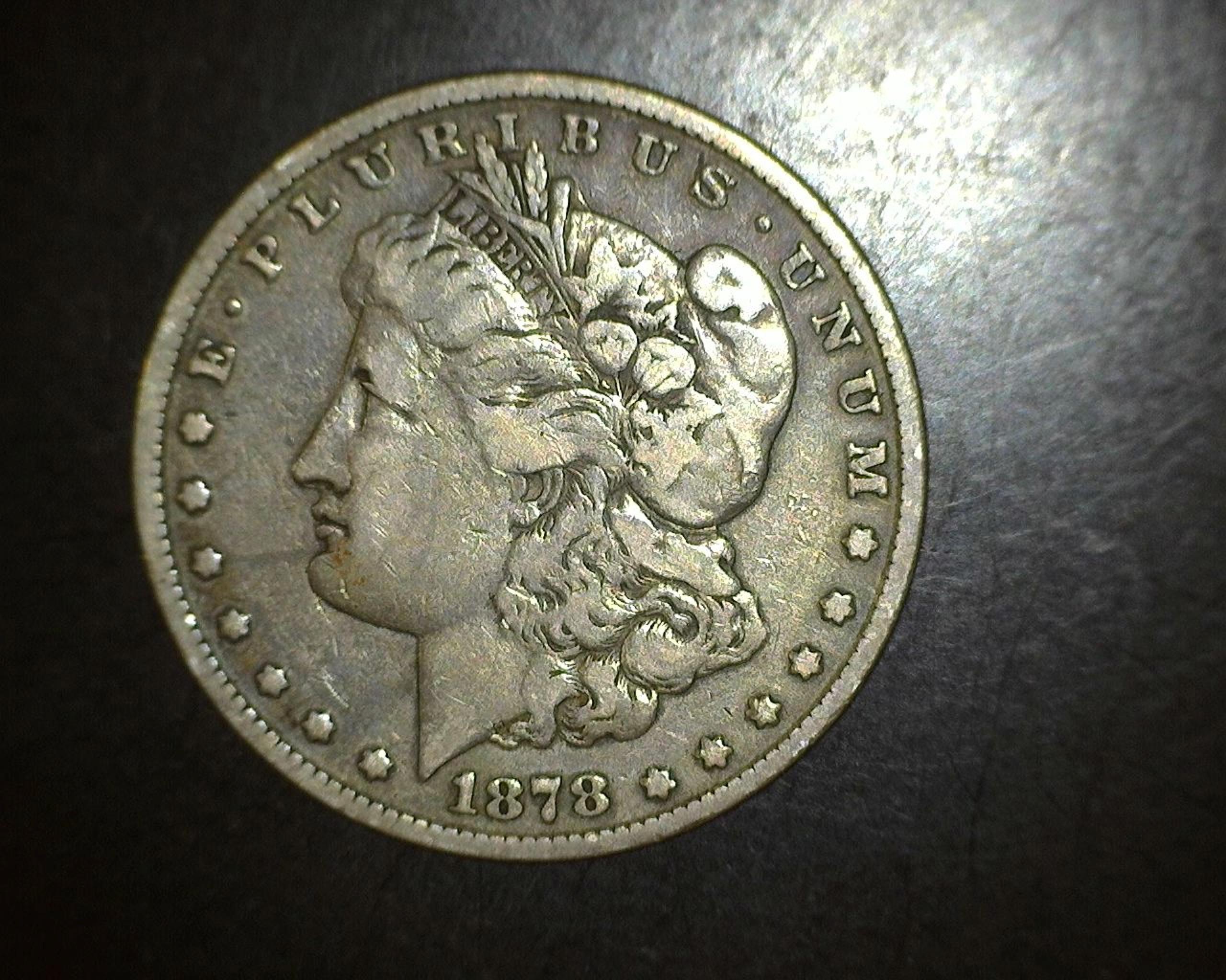 1878 Morgan Dollar Nice Rainbow Toning