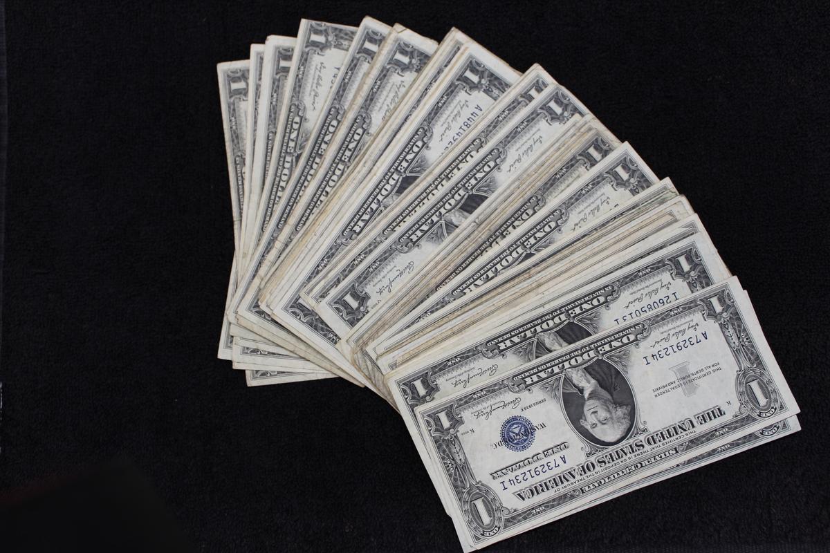 50 $1 Silver Certificates