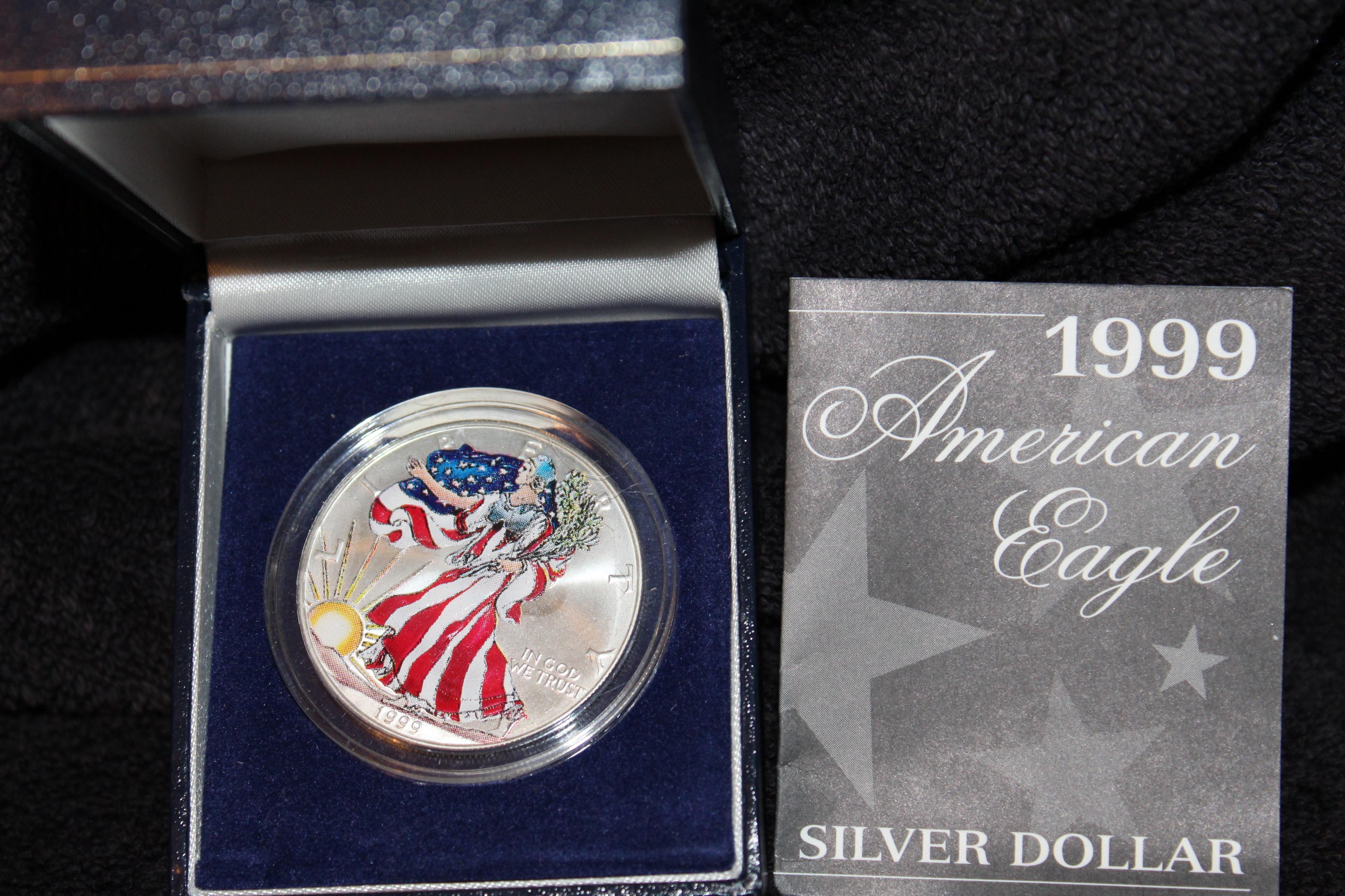 1999 1 oz. Colorized American Silver Eagle BU