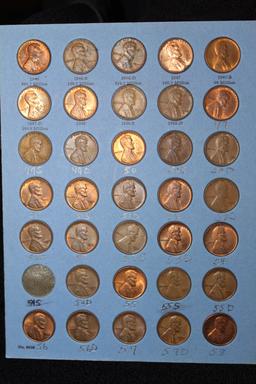 3 Whitman Books of 208 Lincoln Cents Circ-BU 1909-1975 All properly slotted