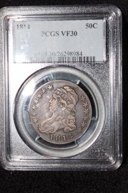 1814 Bust Half Dollar VF 30 PCGS