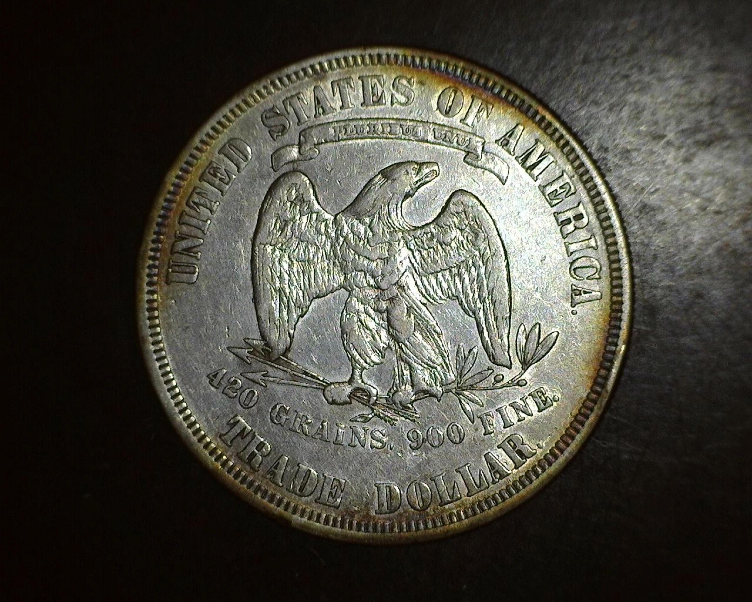 1877 Silver Trade Dollar XF+