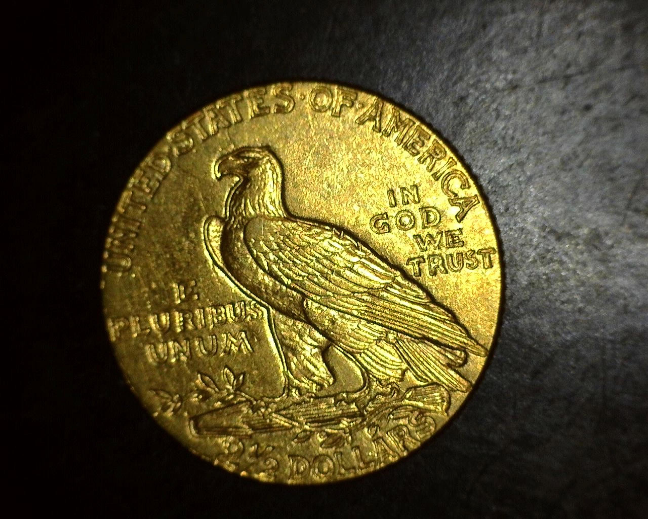 1909 $2 1/2 Gold Indian AU