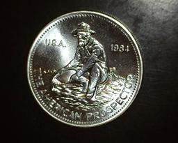 1984 The American Prospector 1 oz. Silver Round Engelhard