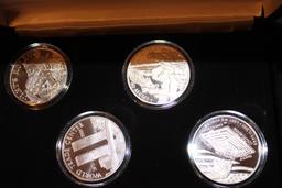 "UNITED WE STAND" 4 Coin Minted Set Proof Ltd. Ed #3 out of 2001