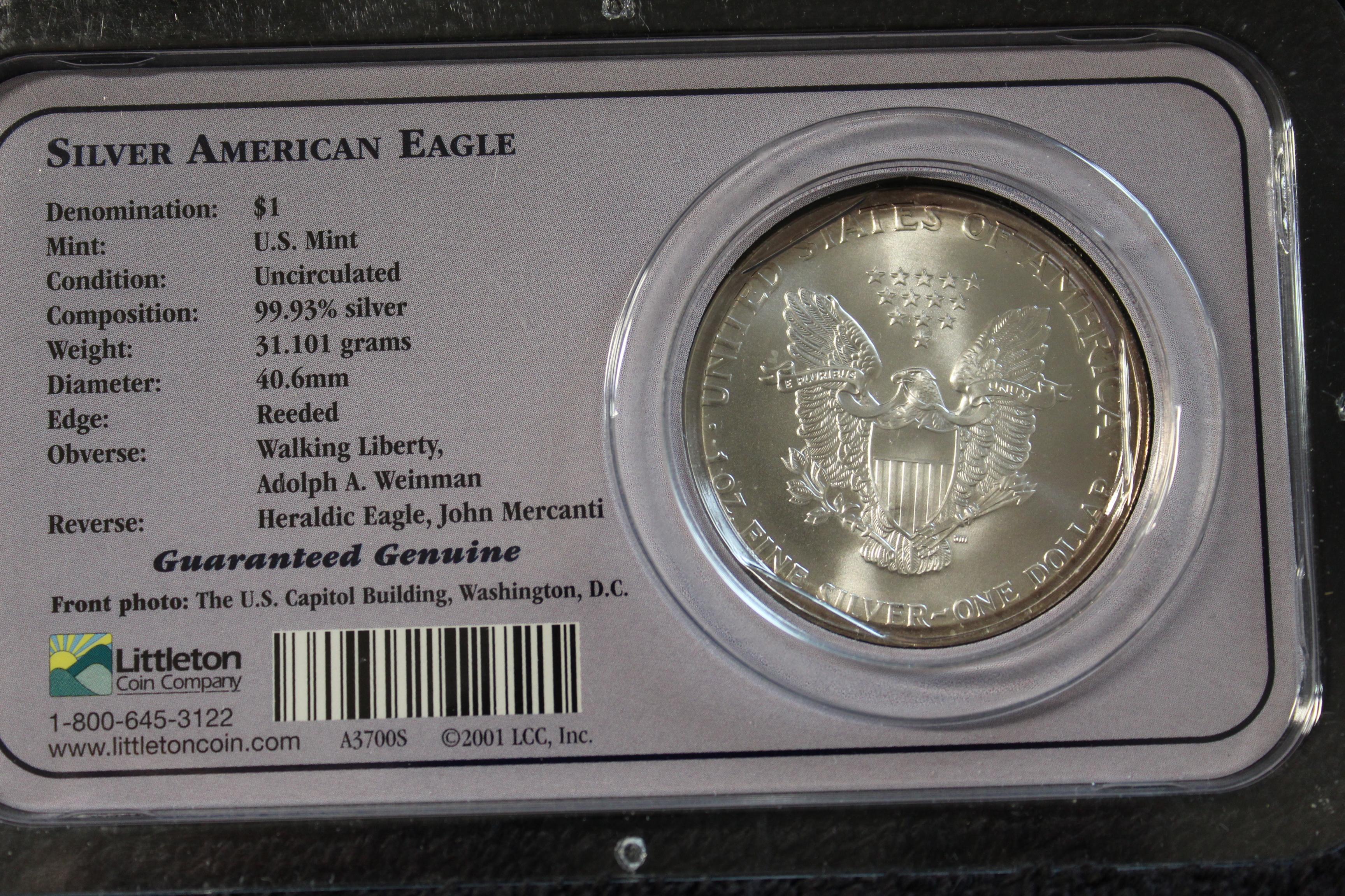 2000 1 oz. American Silver Eagle BU