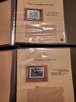 Complete Set America's State Duck Stamp Collection 1987